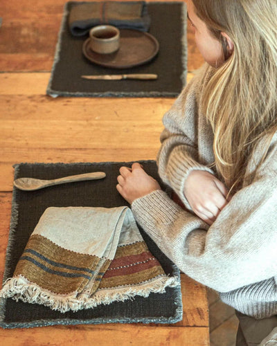 Serviette de table, The Belgian Table Throw, Hillside