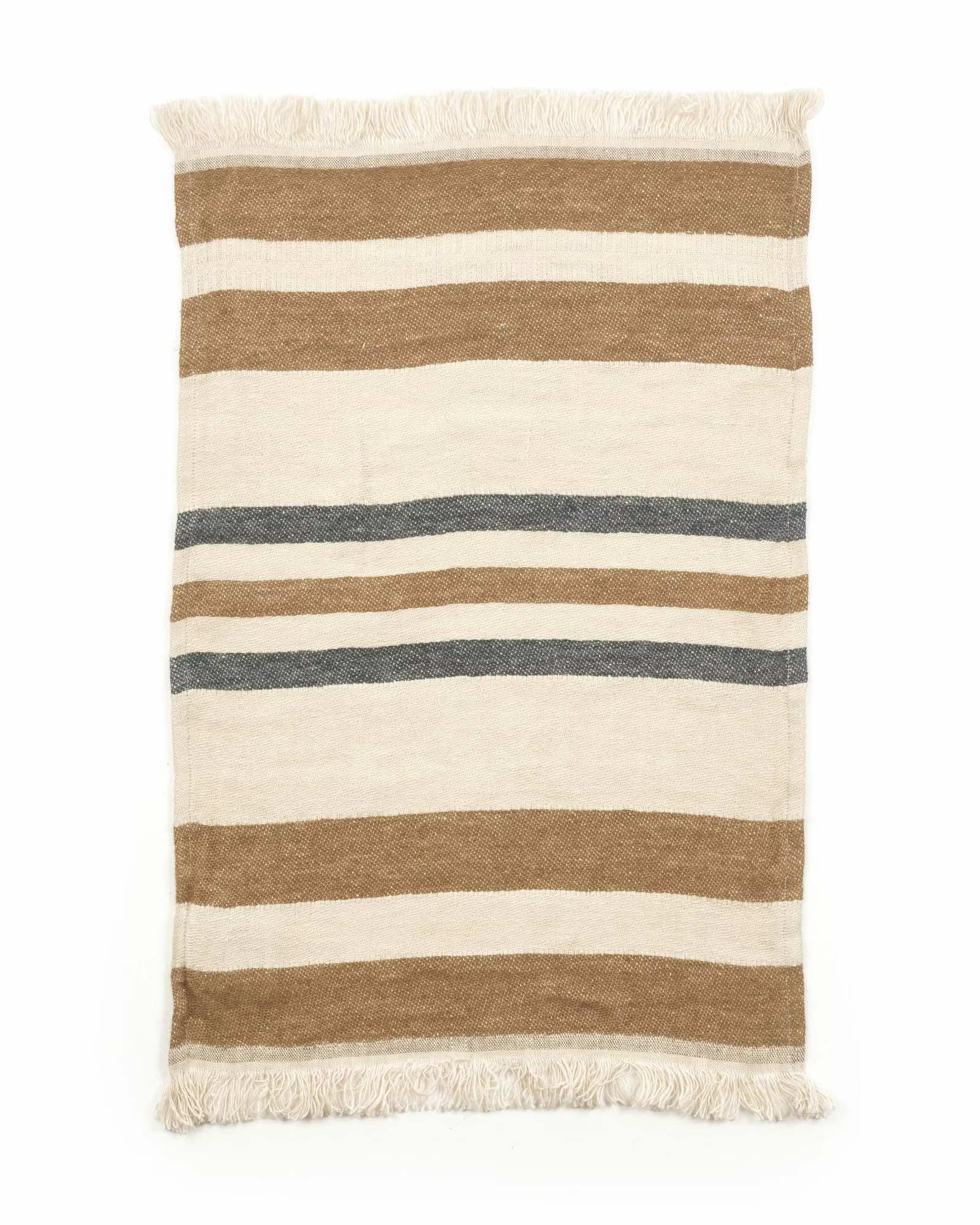 The Belgian Towel Small Fouta, Dakota Stripe, Libeco