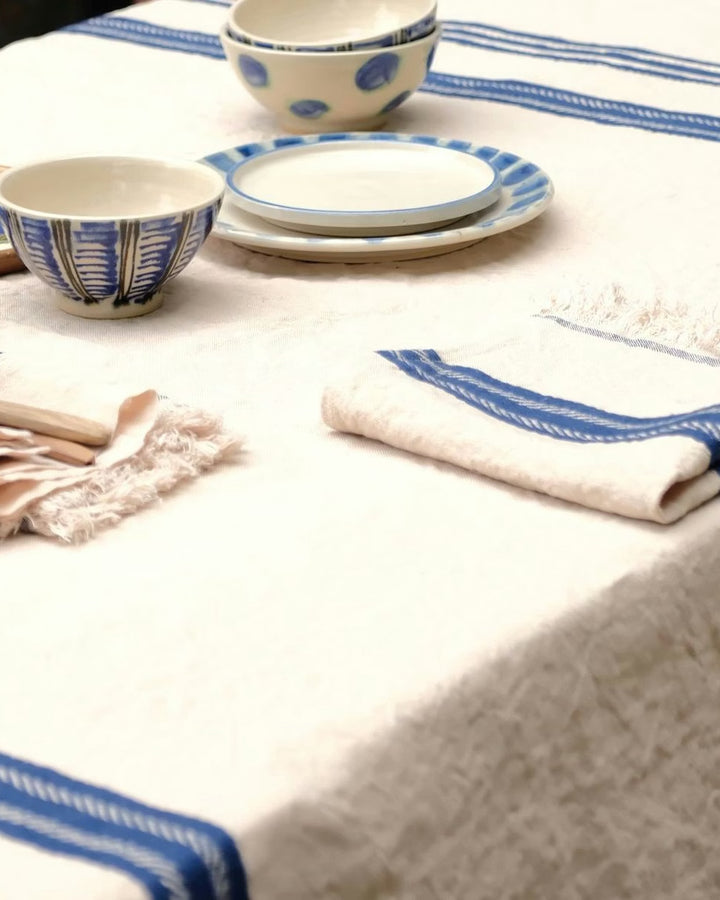 The Indigo stripe Towel 43x43cm Indigo