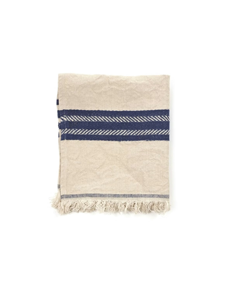 The Indigo stripe Towel 43x43cm Indigo