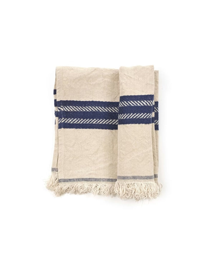 The Indigo stripe Towel 43x43cm Indigo