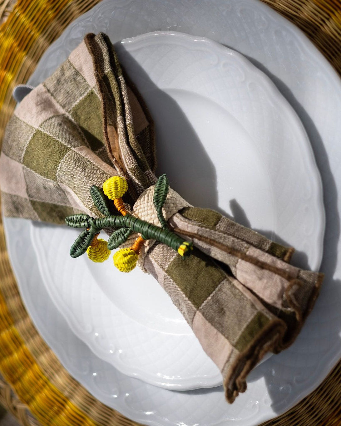 Rond de Serviette, Mimosa, PAO Maison