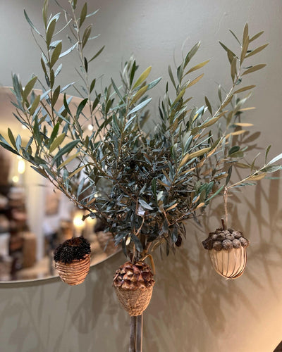Christmas Ornament, Brown Pinecone