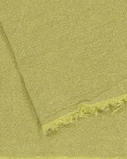 Nappe / Plaid / Dessus de lit en lin brut, Limoncello.