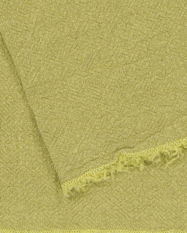 Nappe / Plaid / Dessus de lit en lin brut, Limoncello.