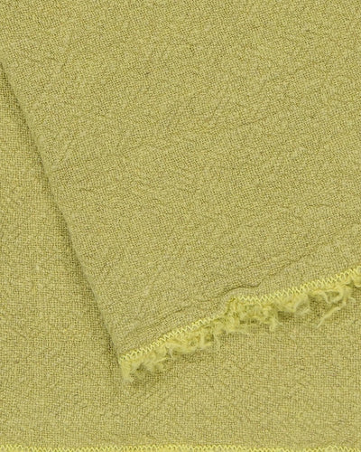 Tablecloth / Plaid / Bedspread in raw linen, Limoncello 