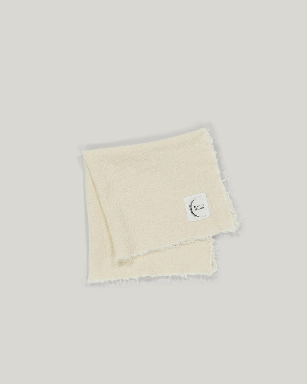 Serviettes de table en lin brut Craie Maison Masarin