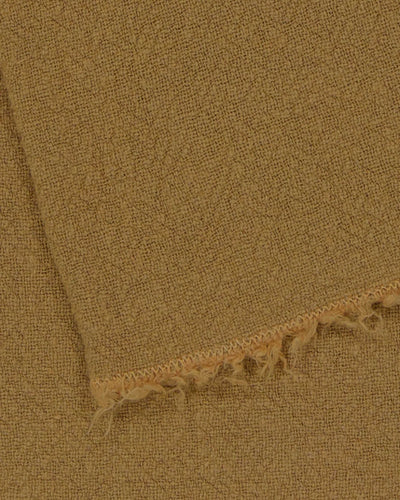 Tablecloth / Plaid / Bedspread in raw linen, Tobacco 