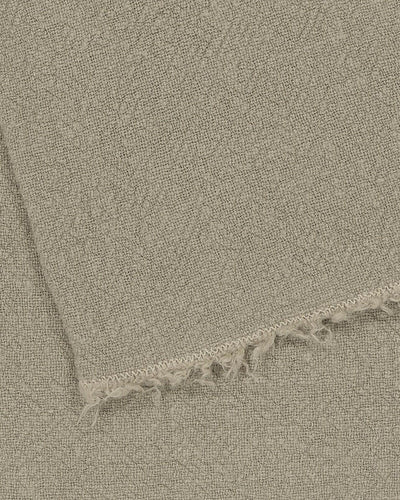 Nappe / Plaid / Dessus de lit en lin brut, Naturel.