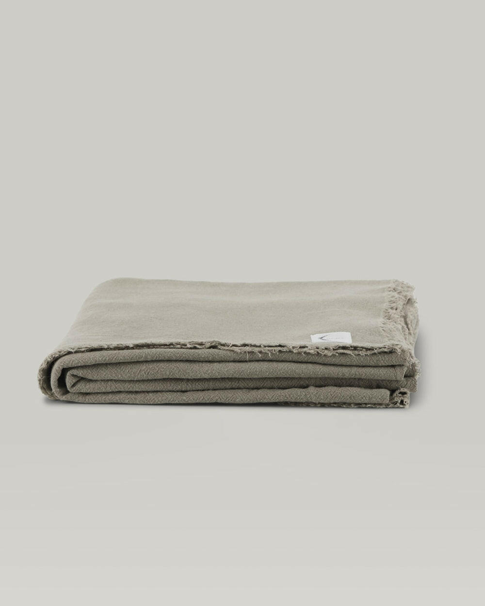 Nappe / Plaid / Dessus de lit en lin brut, Naturel Maison Masarin