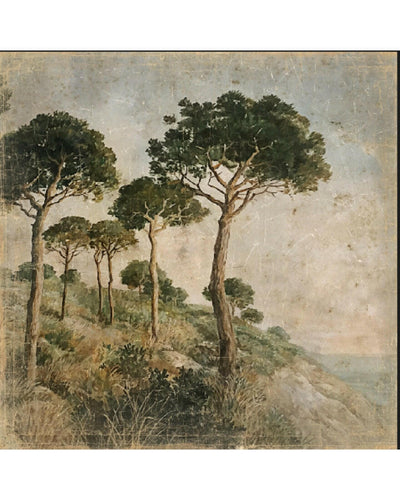 Panneau en papier recyclé froissé "Garrigue" Alfonz
