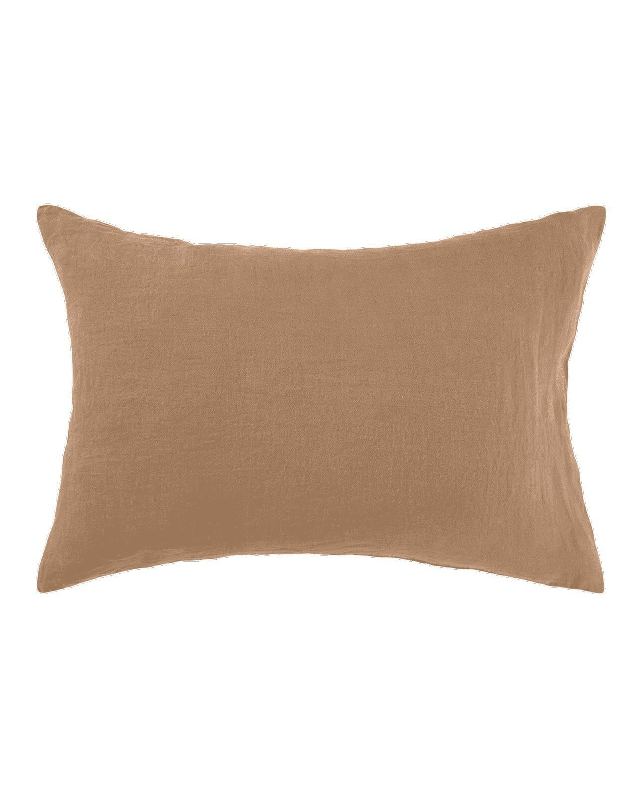 Taie d'oreiller Linge Particulier Camel