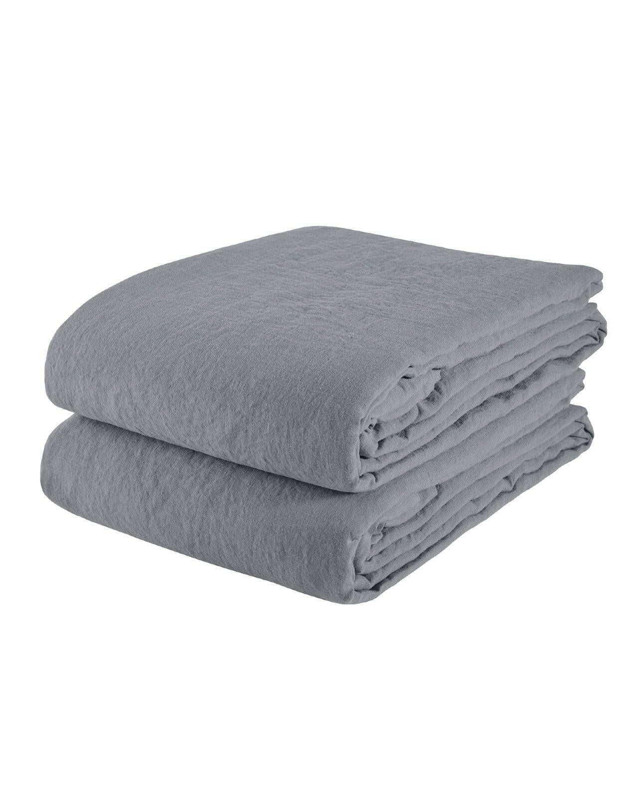 Housse de couette Linge Particulier Gris Bleu