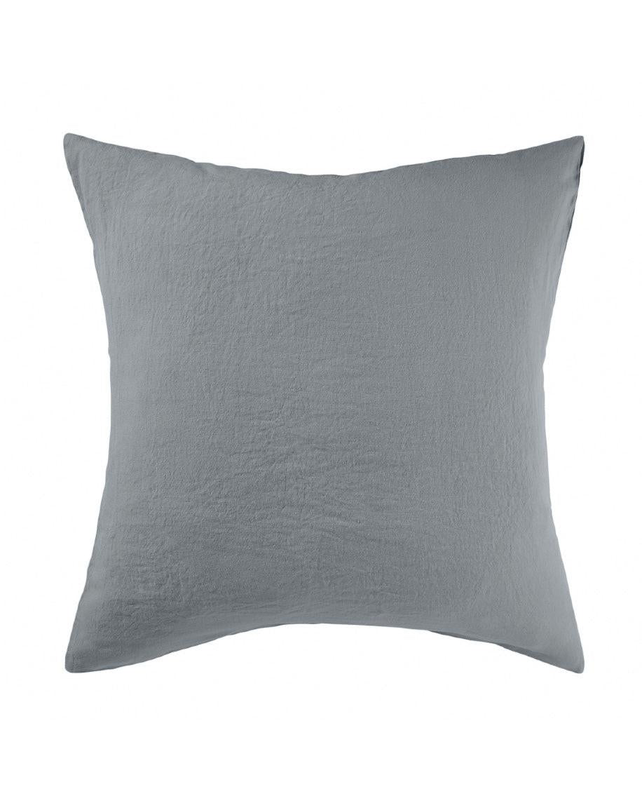 Taie d'oreiller Linge Particulier Gris Bleu