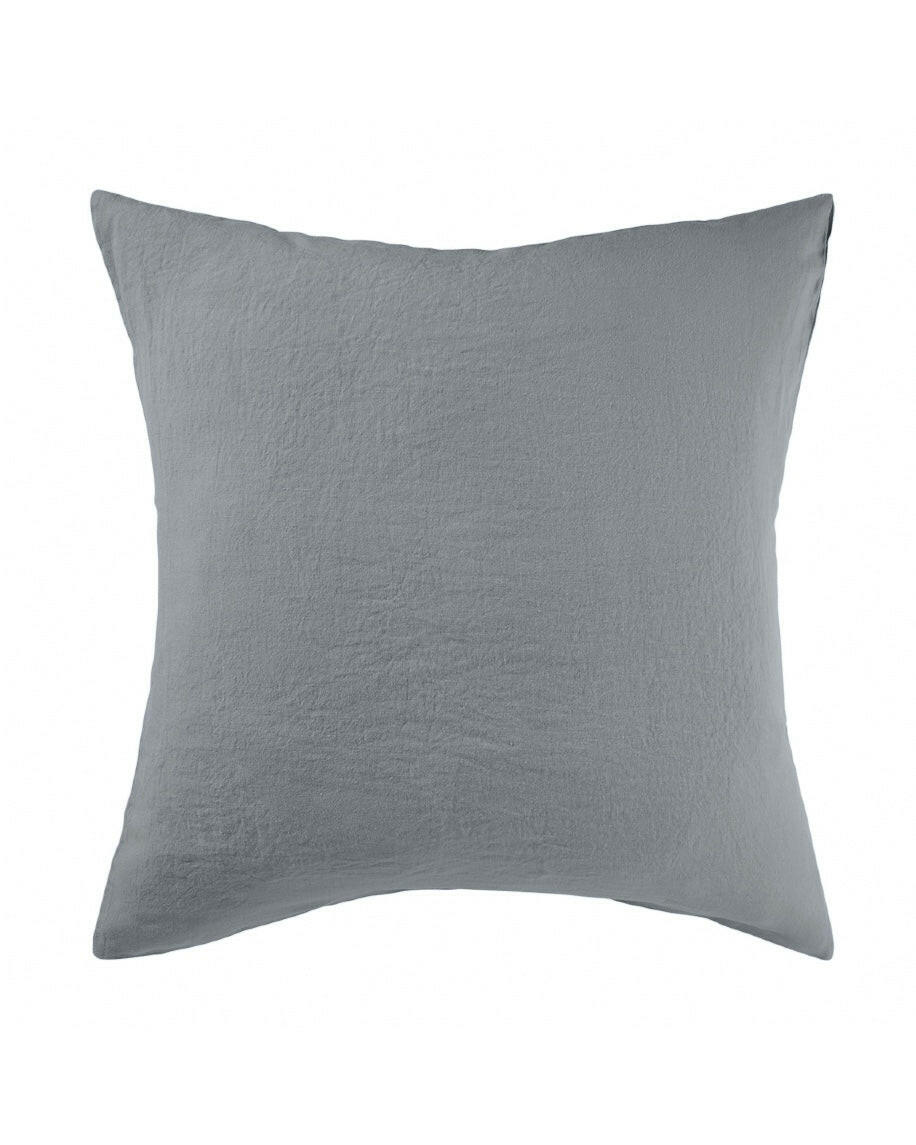 Taie d'oreiller Linge Particulier Gris Bleu