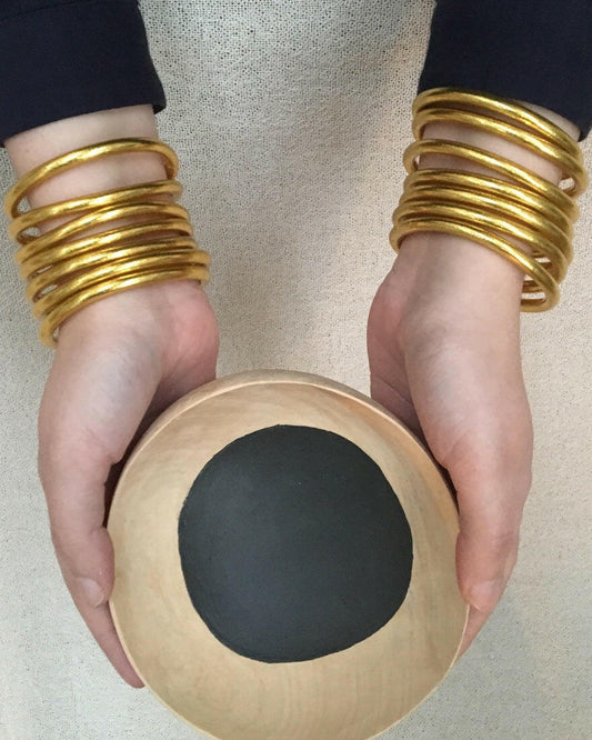 Bracelet Bouddhiste Officiel - Or Epais.