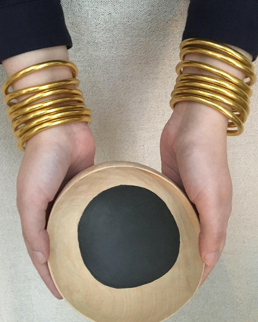 Bracelet Bouddhiste Officiel - Or Epais.