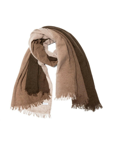 Campeur - Écharpe Laine Cachemire, Tye & Dye Camel