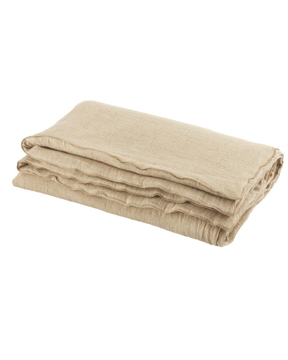 Couette Cocoon Vice Versa Crépon de Lin Lavé Orgeat Maison de Vacances