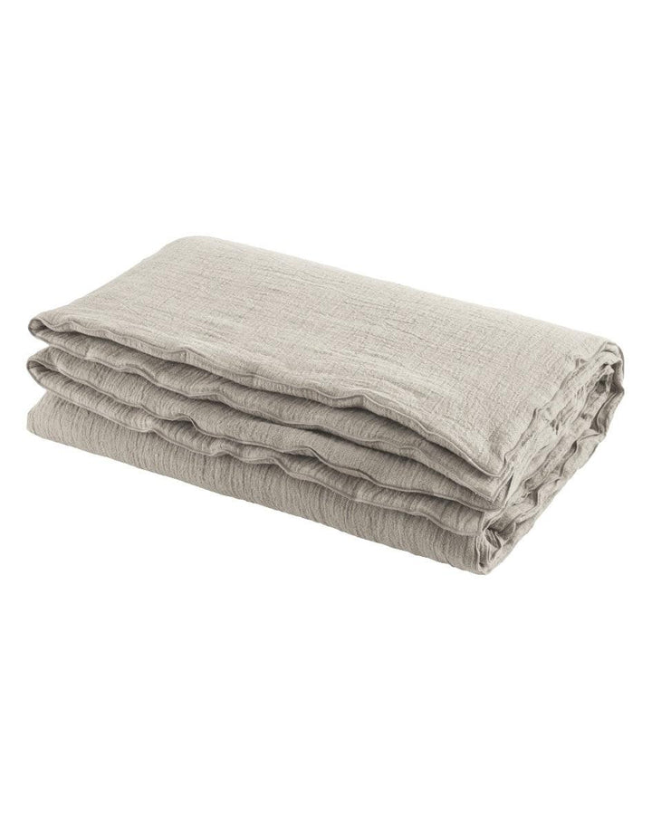 Couette Cocoon Vice Versa Crépon de Lin Lavé Naturel Maison de Vacances