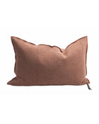 Vice Versa Cushion in Formentera Canvas, Clay