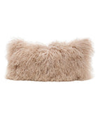 Basic Cushion in Tibetan Goatskin, Nude