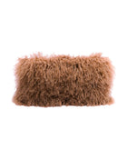 Basic Tibetan Goatskin Cushion, Terracotta