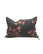 Vice Versa Cushion in Wabi-Sabi Linen Canvas, Les Roses Magenta