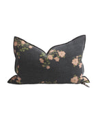 Vice Versa Cushion in Wabi-Sabi Linen Canvas, Tea Roses