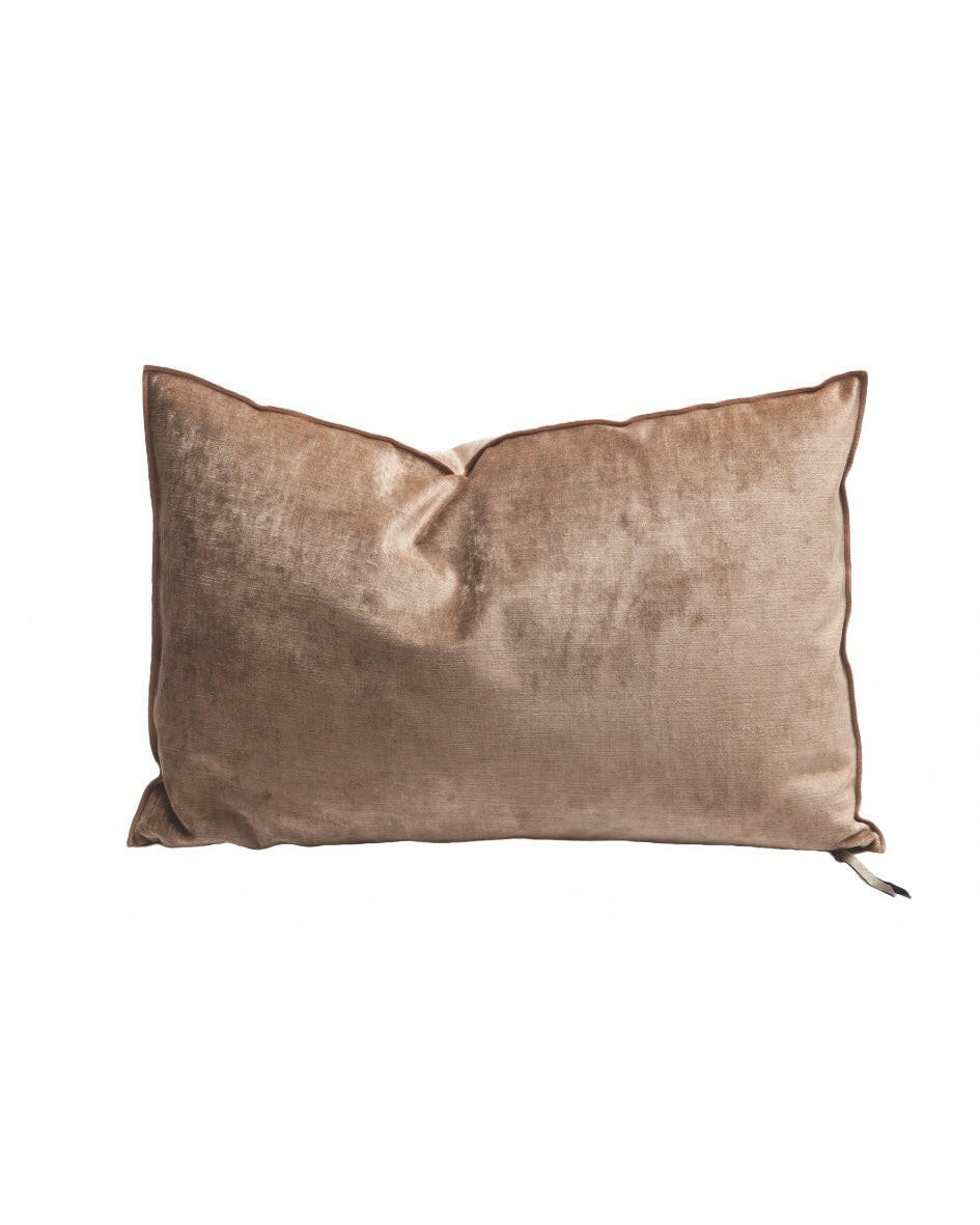 Coussin Vice Versa en Velours Royal, Terracotta.