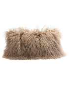 Basic Cushion in Tibetan Goatskin, Cappuccino