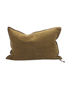 Coussin Vice Versa Chenille Vintage, Bronze