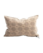 Vice Versa Jacquard Stone Washed Kilim Cushion, Nude