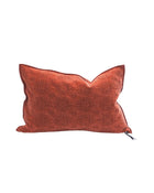 Vice Versa Jacquard Stone Washed Kilim Cushion, Henna