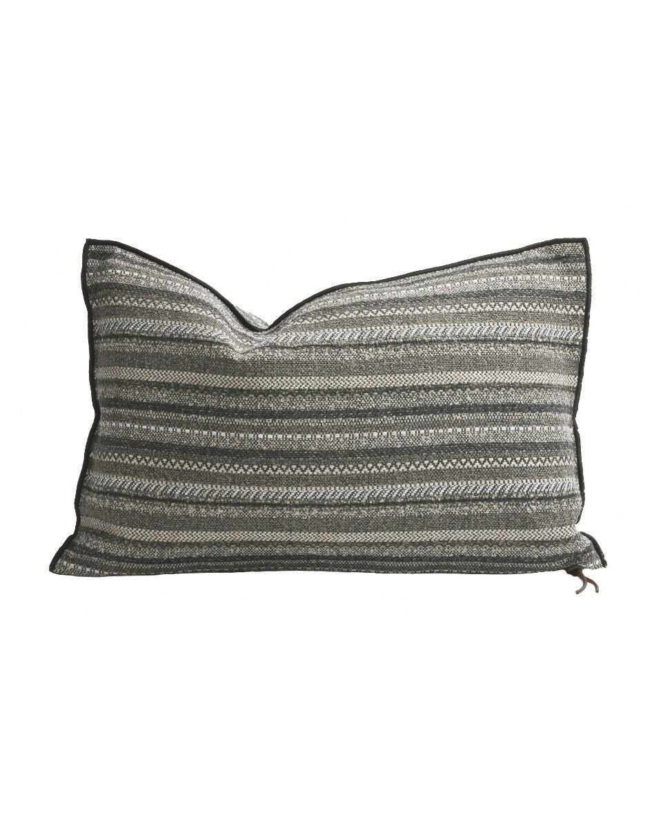 Coussin Vice Versa Toile In & Outdoor Santa Fe Charbon Maison de Vacances