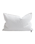 Vice Versa Wooly Canvas Cushion, White