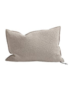 Vice Versa Wooly Canvas Cushion, Natural