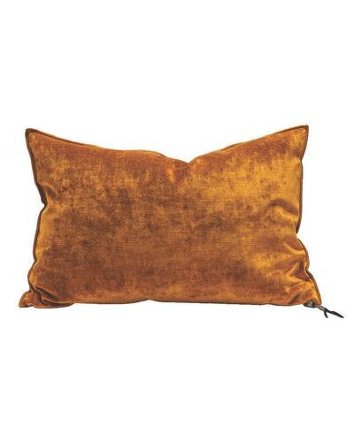 Coussin Vice Versa Velours Royal Ambre Maison de Vacances