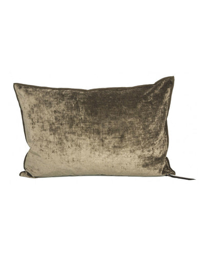 Coussin Vice Versa en Velours Royal Kaki Maison de Vacances 