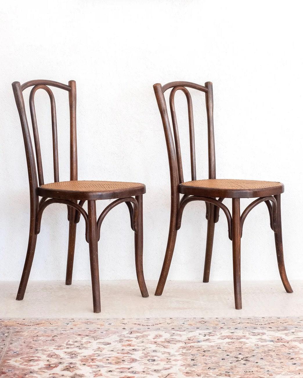 Paire de chaises bistrot Fischel.