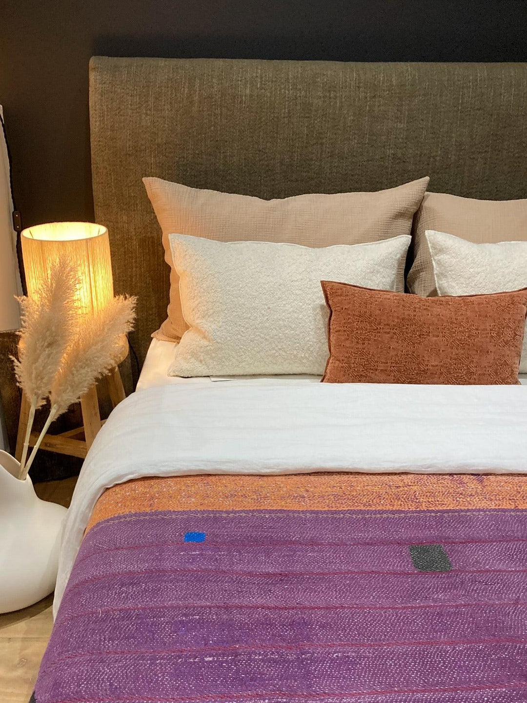 Tête de lit Boho Nomade Kaki Maison de Vacances