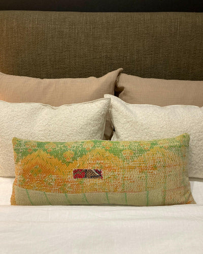 Coussin vintage kantha Claire Gasparini