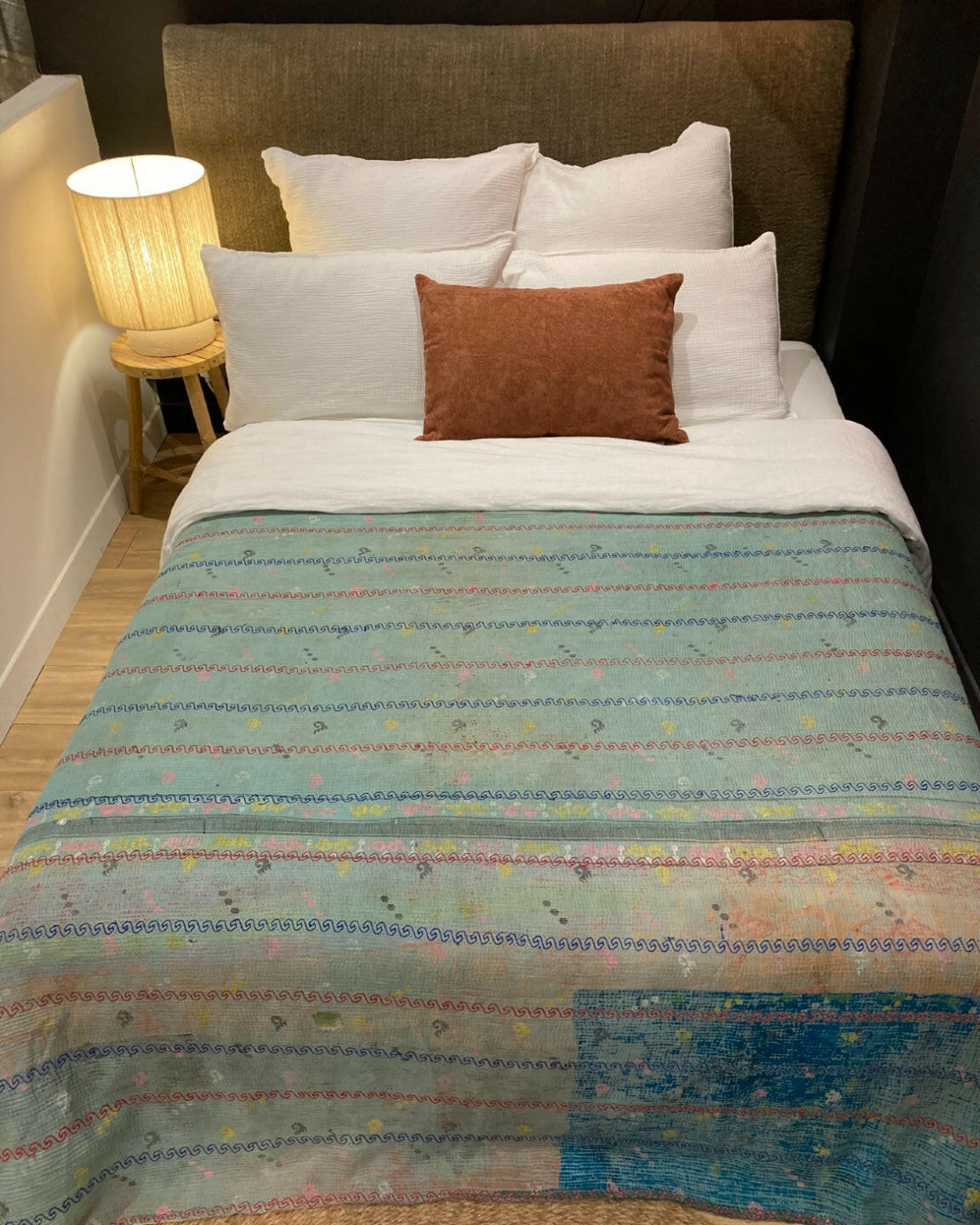 Dessus de lit Vintage Kantha Claire Gasparini