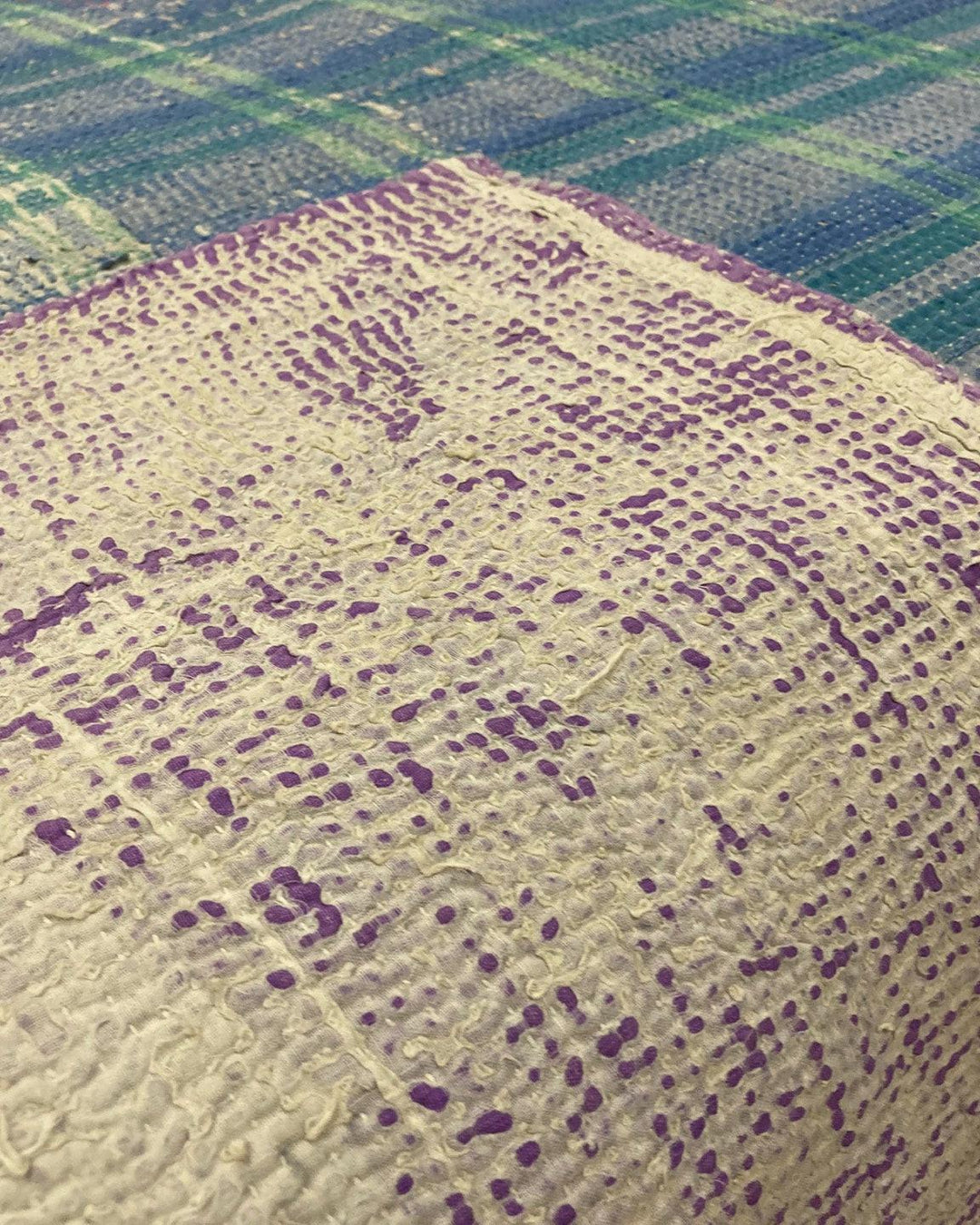 Plaid Vintage Kantha Claire Gasparini