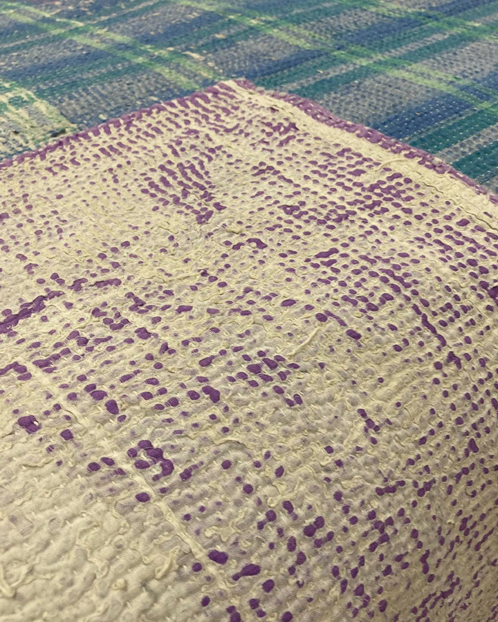 Plaid Vintage Kantha Claire Gasparini