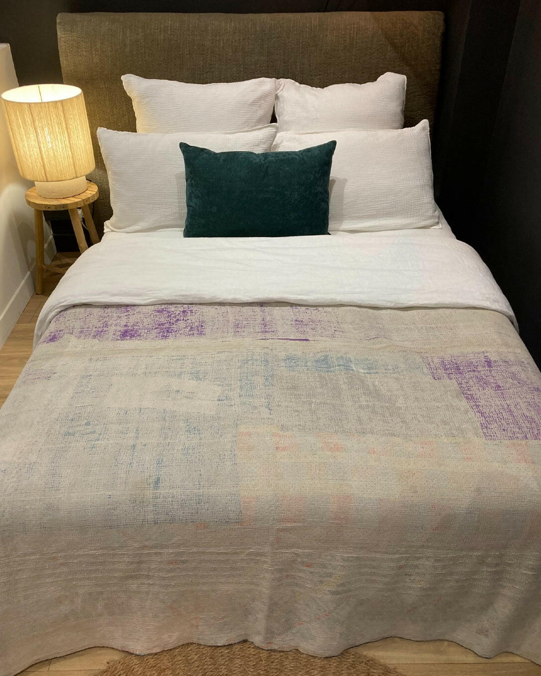 Couvre-lit Vintage Kantha Claire Gasparini