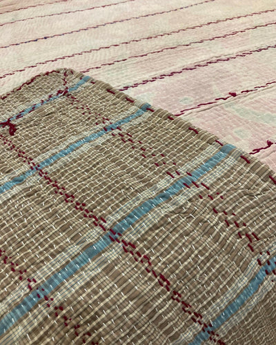 Plaid Vintage Kantha Claire Gasparini