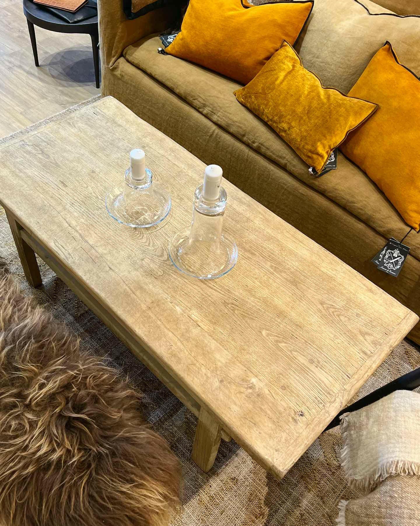 Table basse vintage bois orme 2.