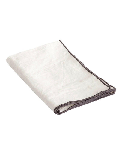 Serviette Bourdon Mimi Blanc Bourdon Ardoise Maison de Vacances