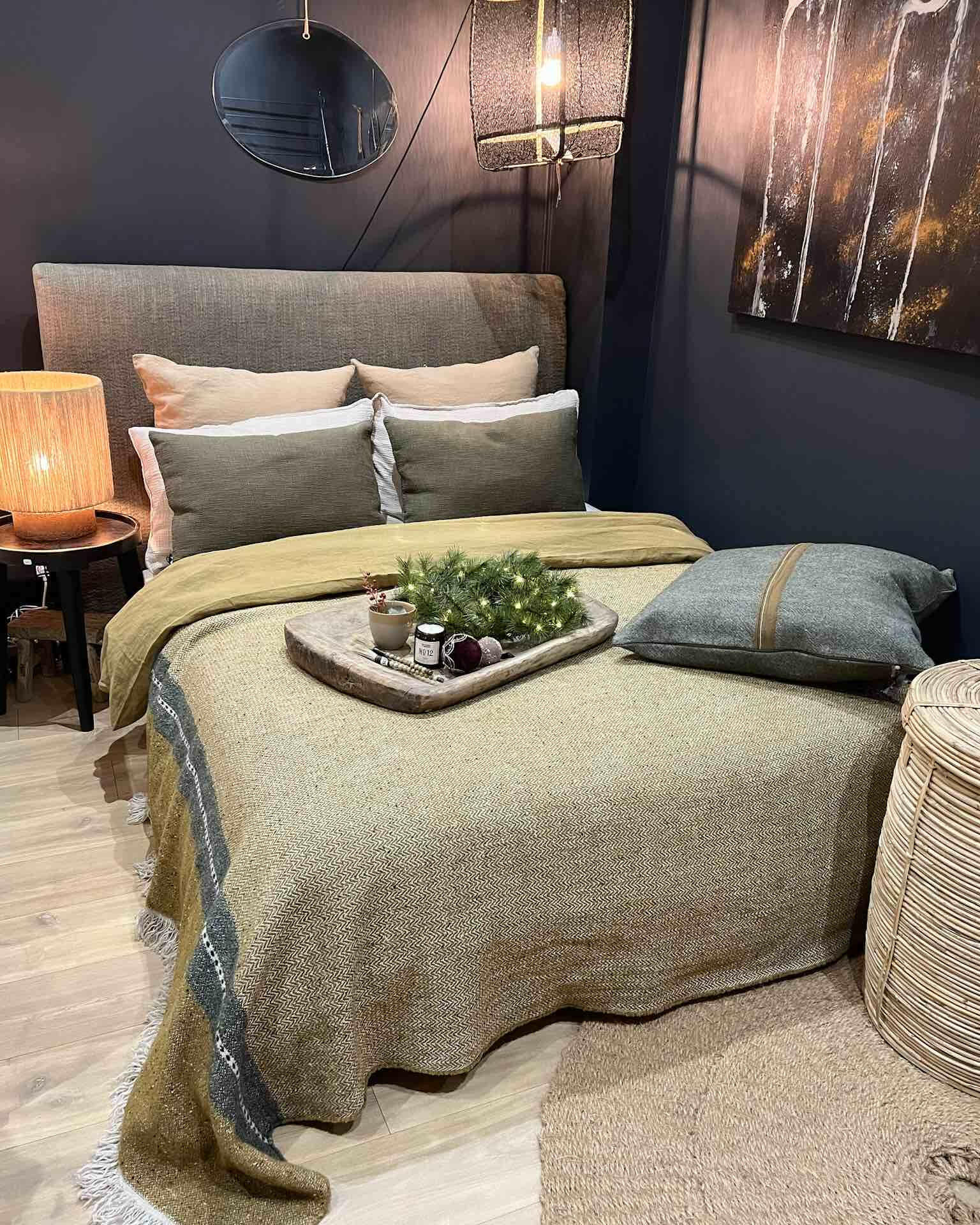 Coussin Idaho Olive Libeco